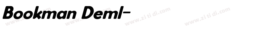 Bookman Deml字体转换